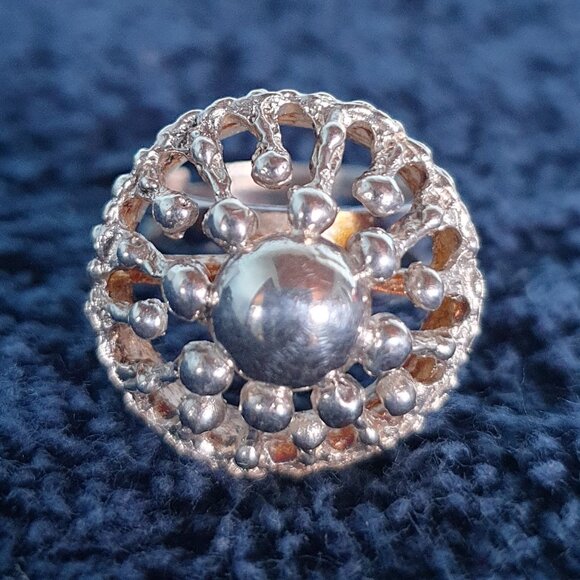 Vintage 1960s Atomic Burst Brutalist Ring by Alpo Kustaa Tammi, Finland - Picture 6 of 14